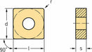 Square Turning Insert SNMG Carbide