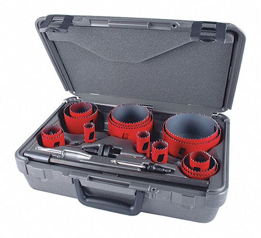 Hole Saw Kit 19pcs Sizes 0.75 -4.5 