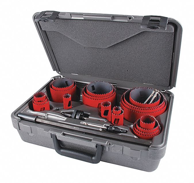 Hole Saw Kit Saw Range 3/4 to 4-3/4 