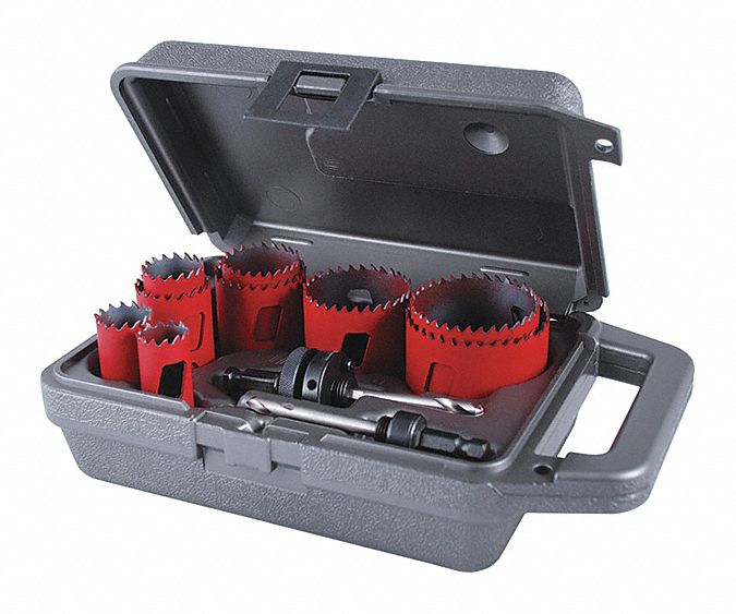 Hole Saw Kit Saw Range 3/4 to 2-1/2 