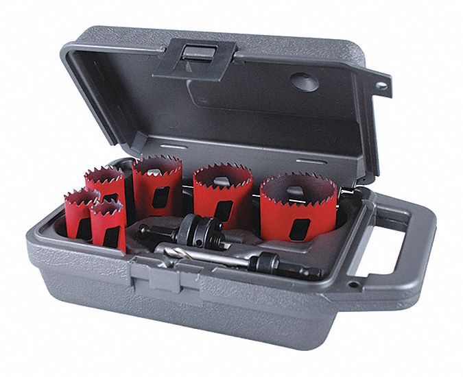 Hole Cutter Kit Range 2-1/8 to 3-5/8 