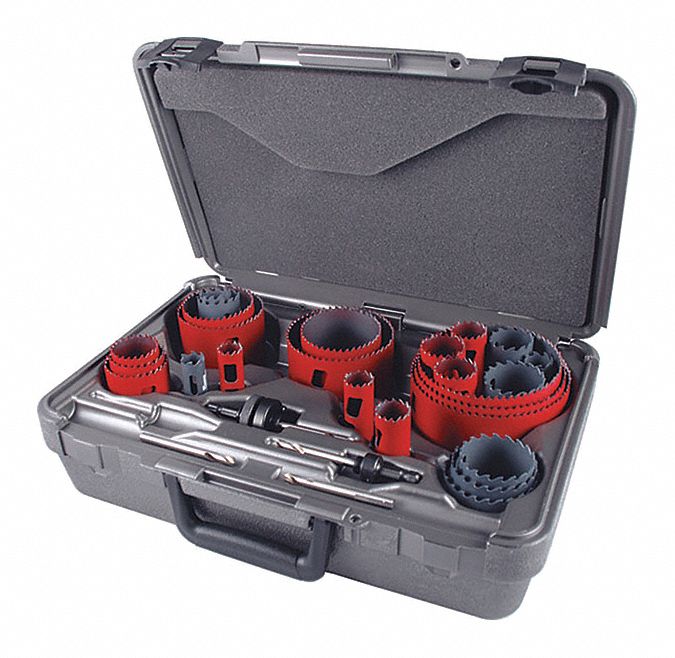 Hole Saw Kit 29pcs Sizes 0.75 -4.75 