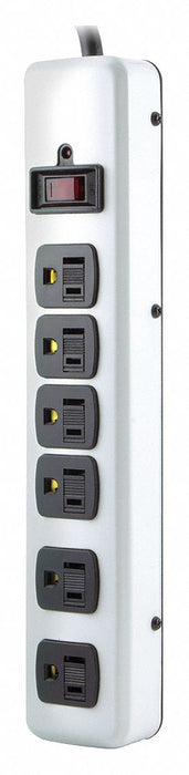 Outlet Strip 6 Outlets Beige 6 ft Cord