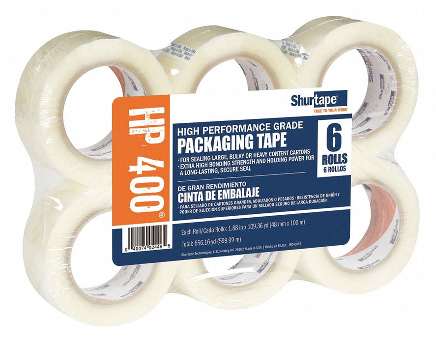 Carton Sealing Tape 2.5 mil Clear PK6