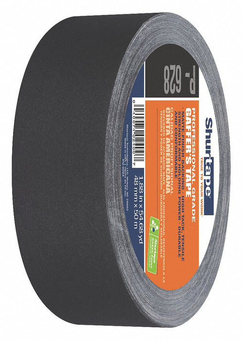 Gaffer s Tape Black 1 7/8inx54 1/2 yd 