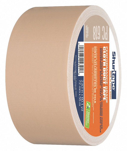 Duct Tape Tan 60-1/8 yd L 2-7/8 in W