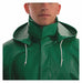 Rain Hood Green Snaps Polyester/PVC