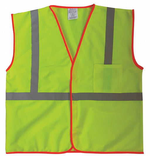 J6013 U-Block Vest Class1 Yellow/Grn 4XL/5XL