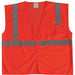 J6016 U-Block Vest Class2 Orange/Red L