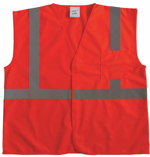 J6017 U-Block Vest Class2 Orange/Red 4XL/5XL