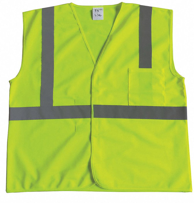 J6017 U-Block Vest Class2 Yellow/Grn 2XL/3XL