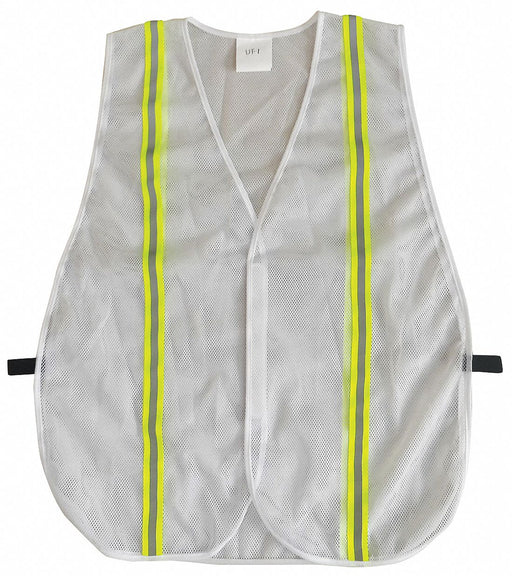 J6025 Back Stp Vest Unrated White Univ