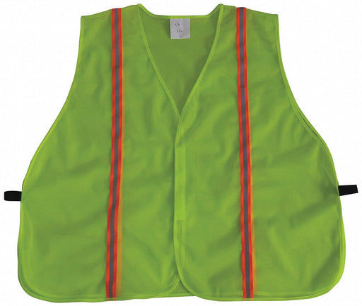 J6025 Back Stp Vest Unrated Yellow/Grn Univ
