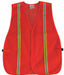J6044 Back Stp Vest Unrated Orange/Red Univ