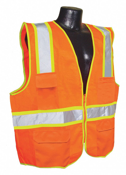 J6028 High Visibility Vest Orange/Red S
