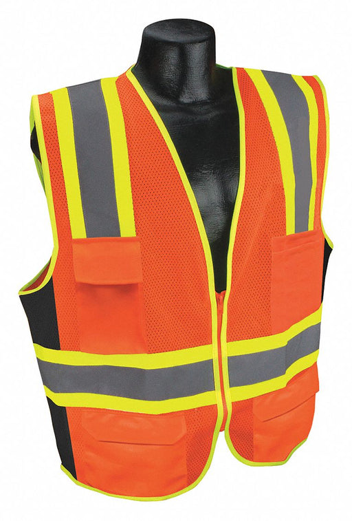 High Visibility Vest Orange/Red 3XL