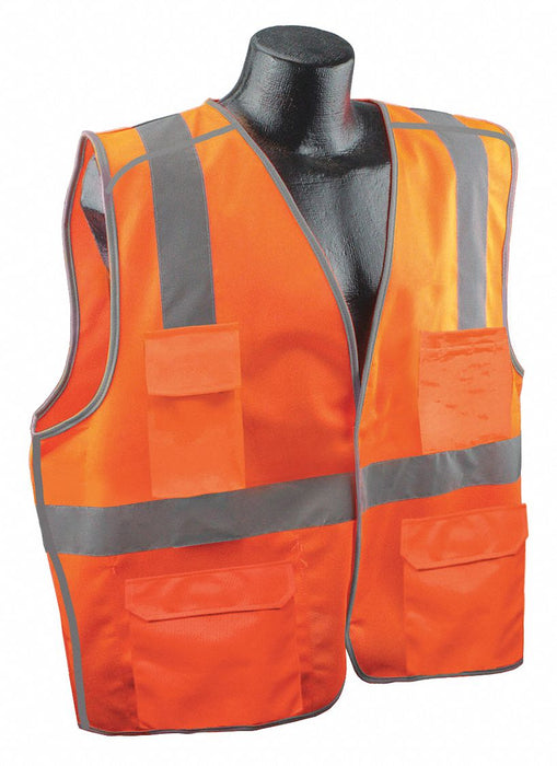 J6033 High Visibility Vest Orange/Red L/XL