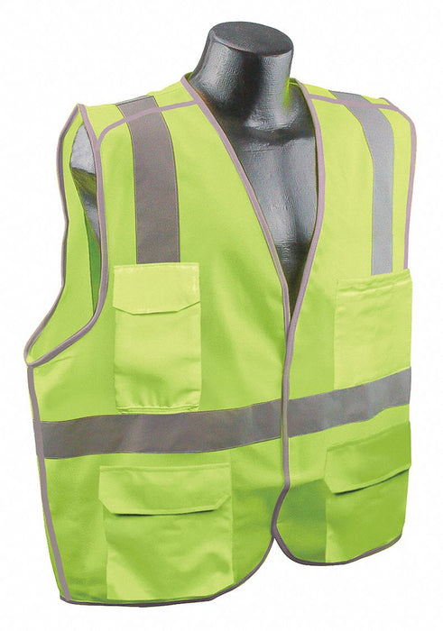 J6033 High Visibility Vest Yellow/Green S/M