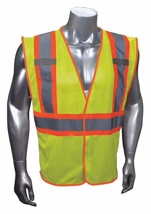 J6037 High Visibility Vest Yllw/Green 2XL/3XL