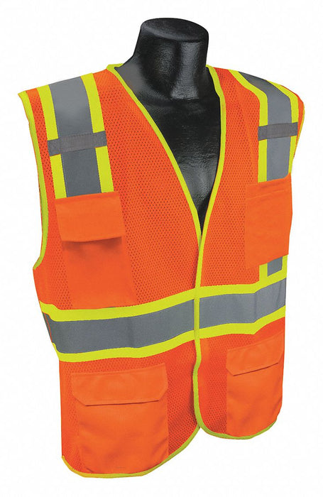 J6038 High Visibility Vest Orange/Red 4XL/5XL