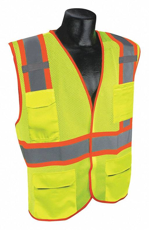 J6038 High Visibility Vest Yllw/Green 2XL/3XL