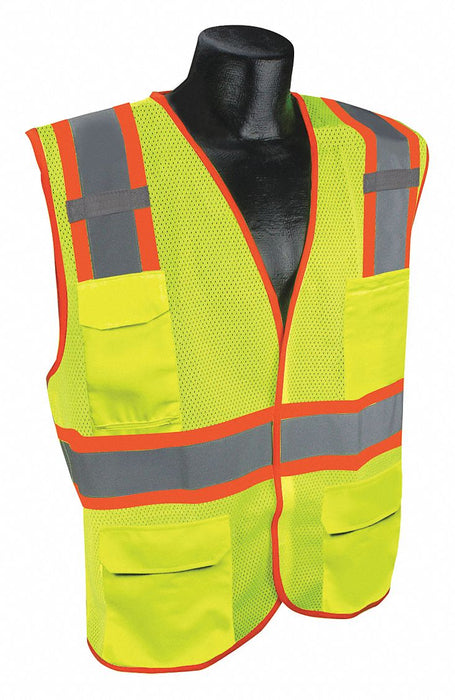 J6038 High Visibility Vest Yellow/Green S/M