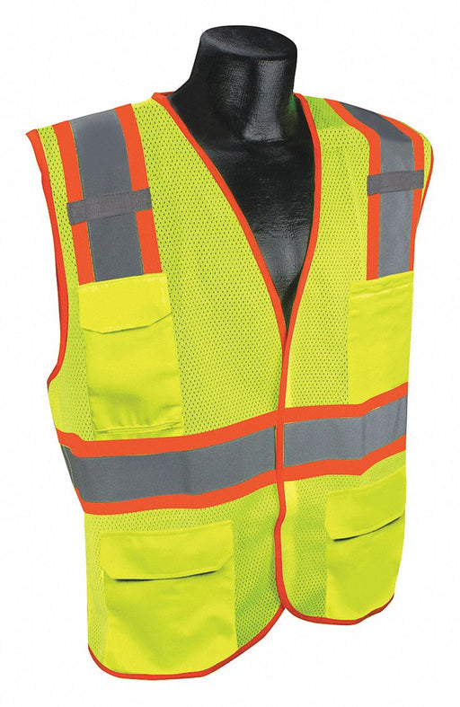 J6038 High Visibility Vest Yellow/Green S/M