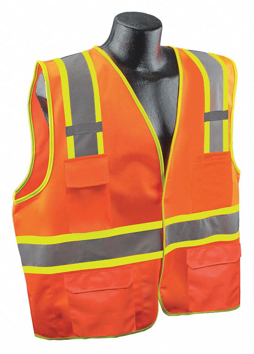 J6039 High Visibility Vest Orange/Red L/XL