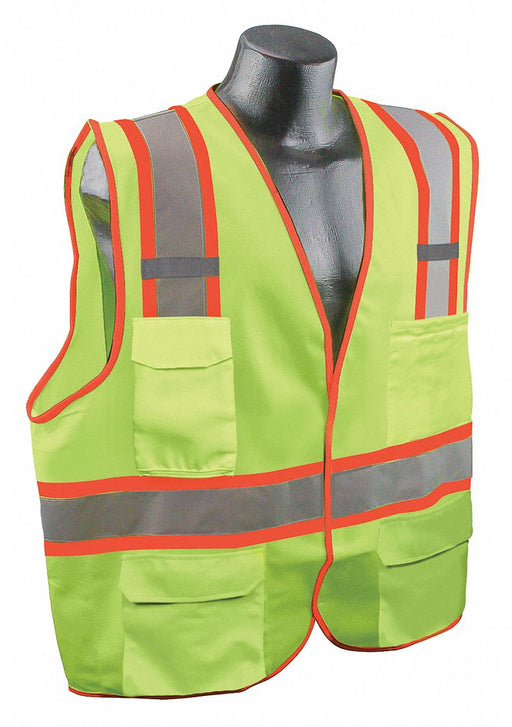 J6039 High Visibility Vest Yellow/Green S/M