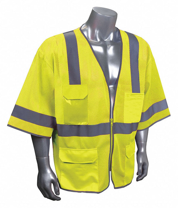 J6040 High Visibility Vest Yellow/Green 3XL