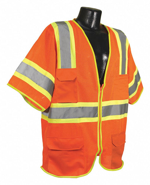 J6041 High Visibility Vest Orange/Red 3XL