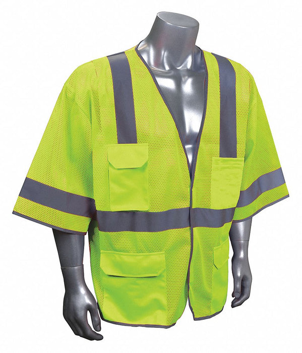 J6042 High Visibility Vest Yellow/Green S/M
