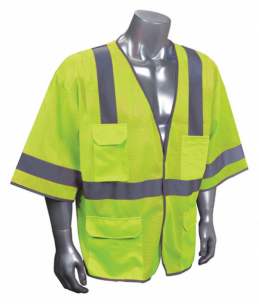 J6042 High Visibility Vest Yllw/Green 2XL/3XL