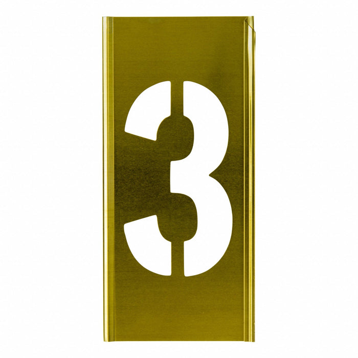 Individual Stencil Number Brass