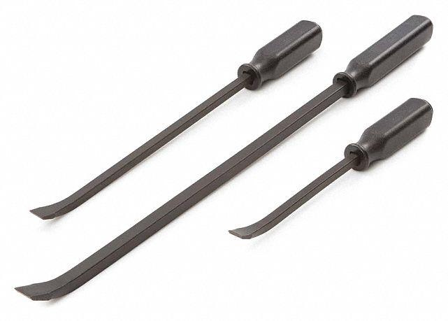 Angled Tip Pry Bar Set 12 17 25 3pcs.