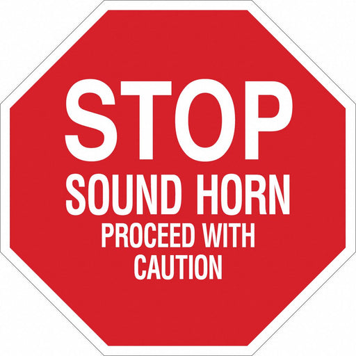 Sign Stop 24X24 White/Red