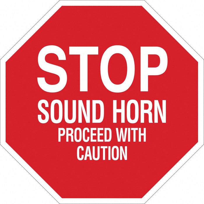 Sign Stop 24X24 White/Red