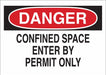 Sign Danger 7X10 Red/Bk /Wht Eng