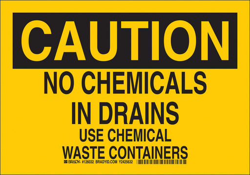 Sign Caution 10X14 Black/Yellow
