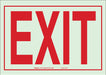 Exit Sign 7X10 R/WHT Exit ENG Text