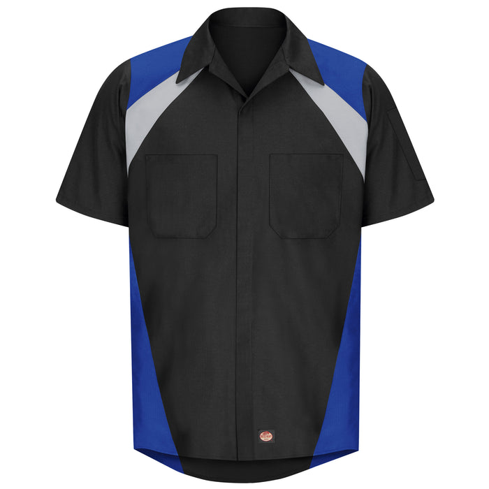 Men's Short Sleeve Tri-Color Shop Shirt