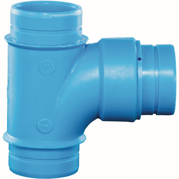 Tee Pipe Fitting Blue Tee