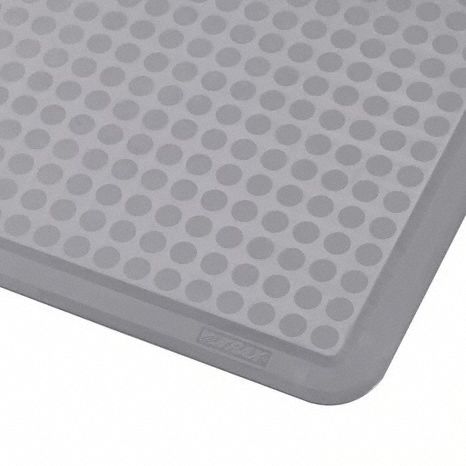 Antifatigue Mat 3 ft L Beveled Gray