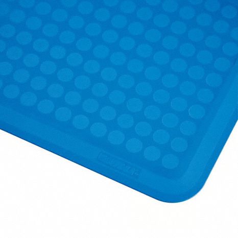 Antifatigue Mat 3 ft L Beveled Blue