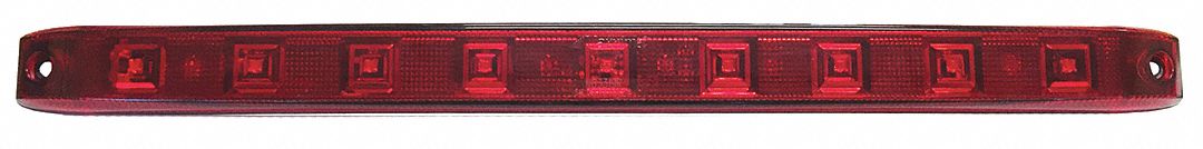 Stop Light Bar Rectangular Red 15-1/2 L