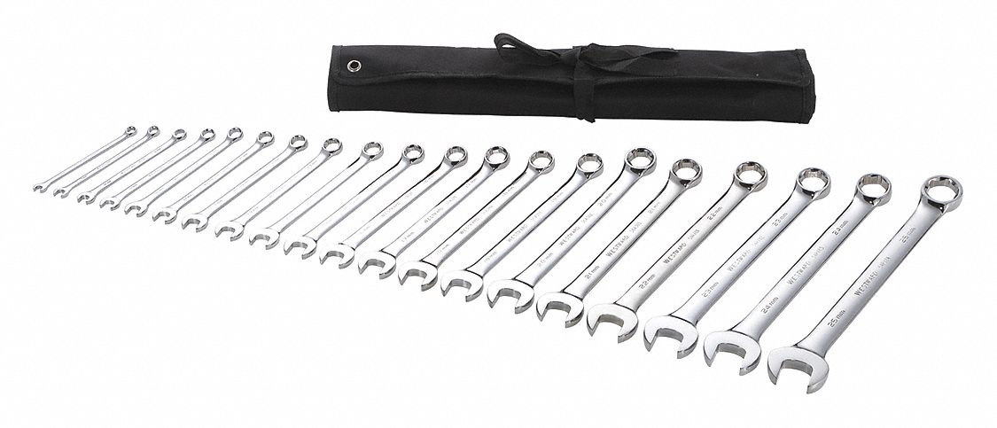 Combo Wrench St Steel Full Polish Offset