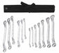 Box End Wrench Set Satin Stndrd SAE/Mtrc