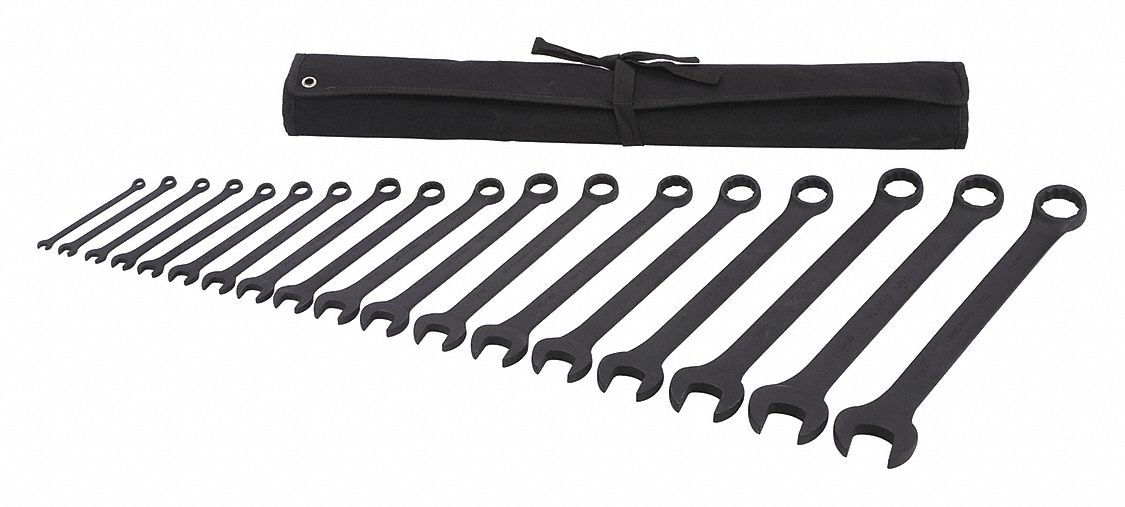 Combo Wrench St Steel Black Oxide Offset
