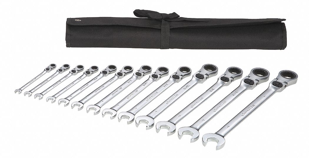 Combo Wrench St Steel Fll Plish Flexible