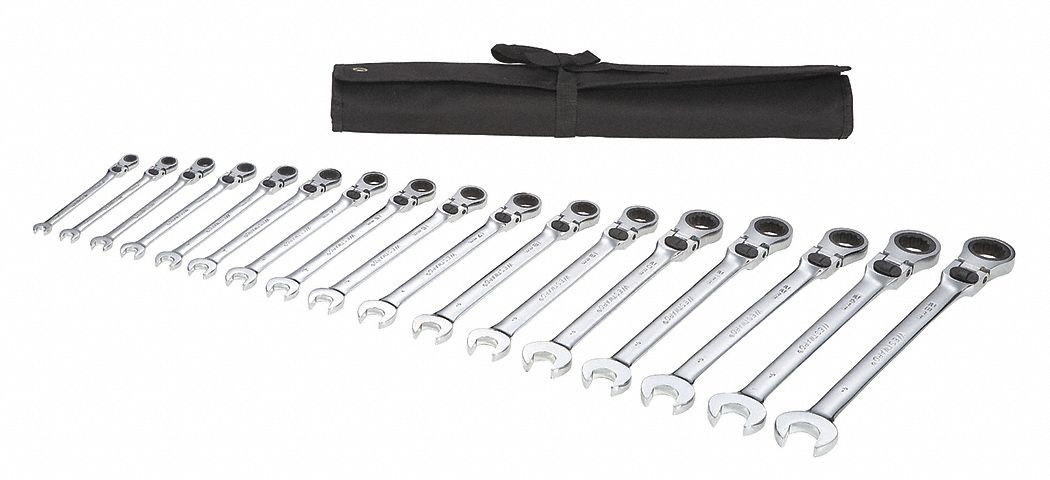 Combo Wrench St Steel Fll Plish Flexible